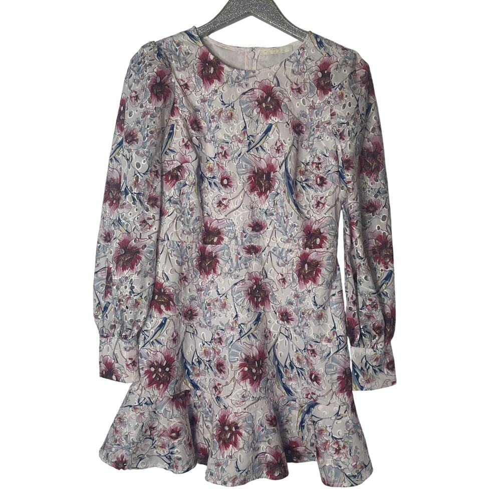 La Maison Talulah Bonita Long Sleeve Mini Dress Casablanca Print